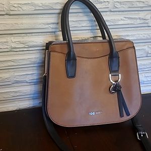 Nine West Bourbon Multi Kadence Satchel Handbag